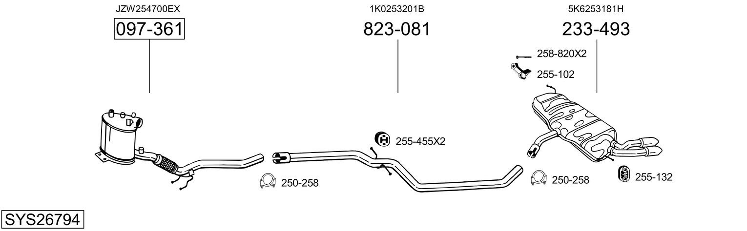 BOSAL SYS26794