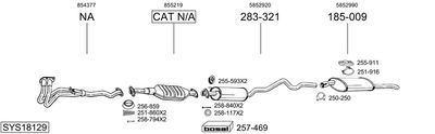 BOSAL SYS18129