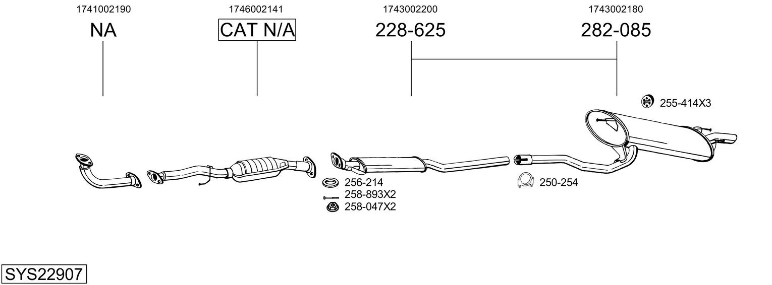 BOSAL SYS22907