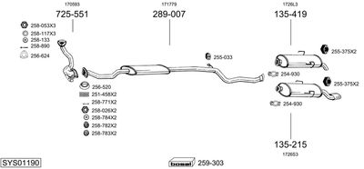 BOSAL SYS01190