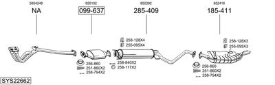 BOSAL SYS22662