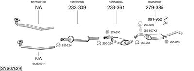 BOSAL SYS07629