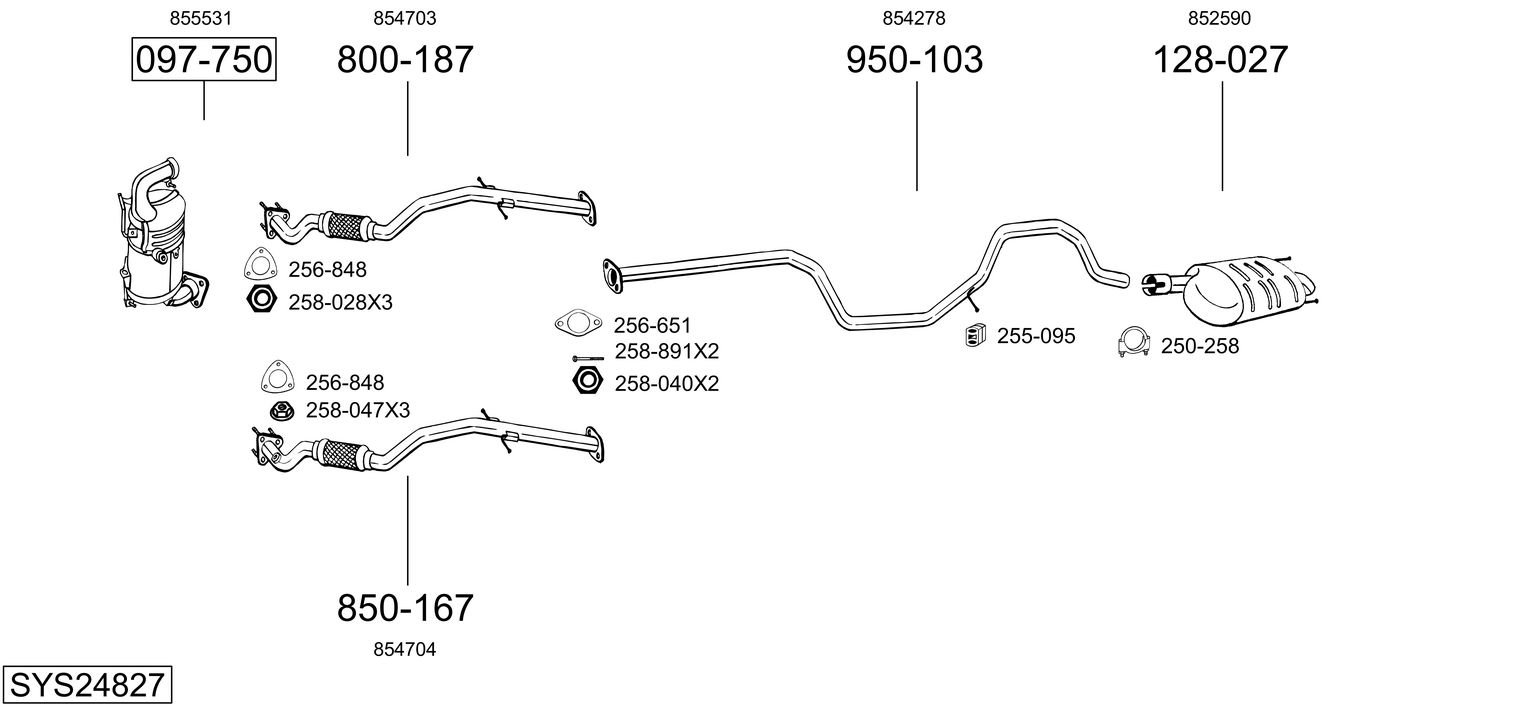 BOSAL SYS24827