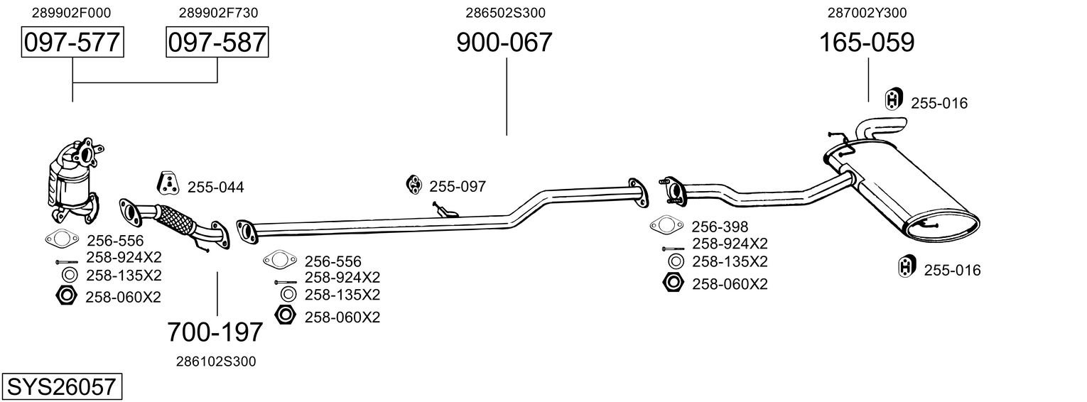 BOSAL SYS26057