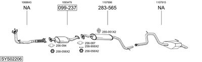 BOSAL SYS02206 BOSAL SYS02206