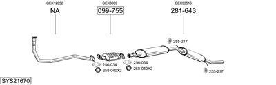 BOSAL SYS21670