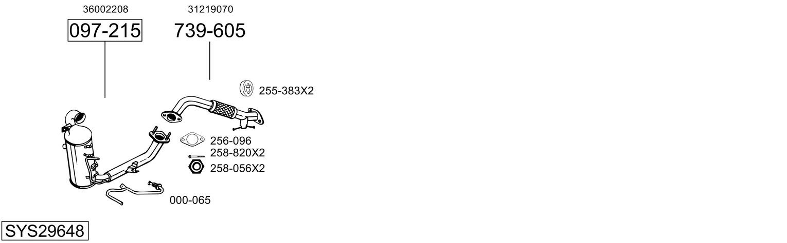 BOSAL SYS29648