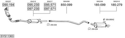 BOSAL SYS11363 BOSAL SYS11363