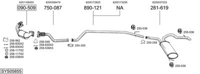 BOSAL SYS05855 BOSAL SYS05855