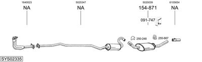 BOSAL SYS02335 BOSAL SYS02335