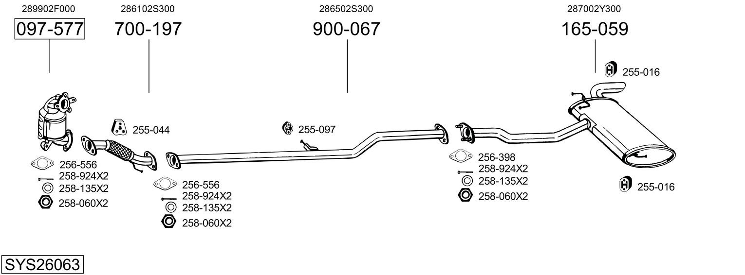 BOSAL SYS26063
