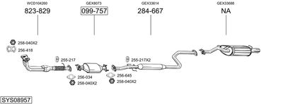BOSAL SYS08957