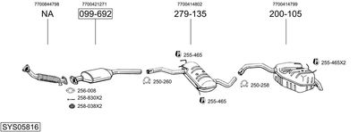 BOSAL SYS05816 BOSAL SYS05816