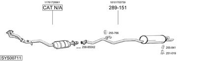 BOSAL SYS00711