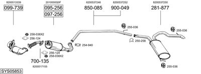 BOSAL SYS05853 BOSAL SYS05853