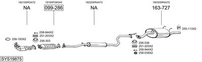 BOSAL SYS19875