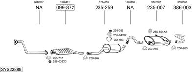 BOSAL SYS22889