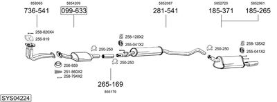 BOSAL SYS04224 BOSAL SYS04224