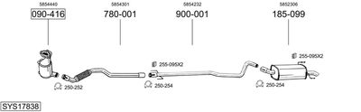 BOSAL SYS17838 BOSAL SYS17838