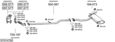 BOSAL SYS14759