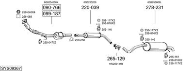 BOSAL SYS09367