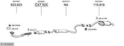 BOSAL SYS05892