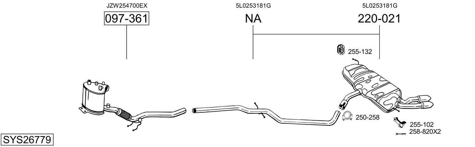 BOSAL SYS26779