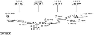 BOSAL SYS15125