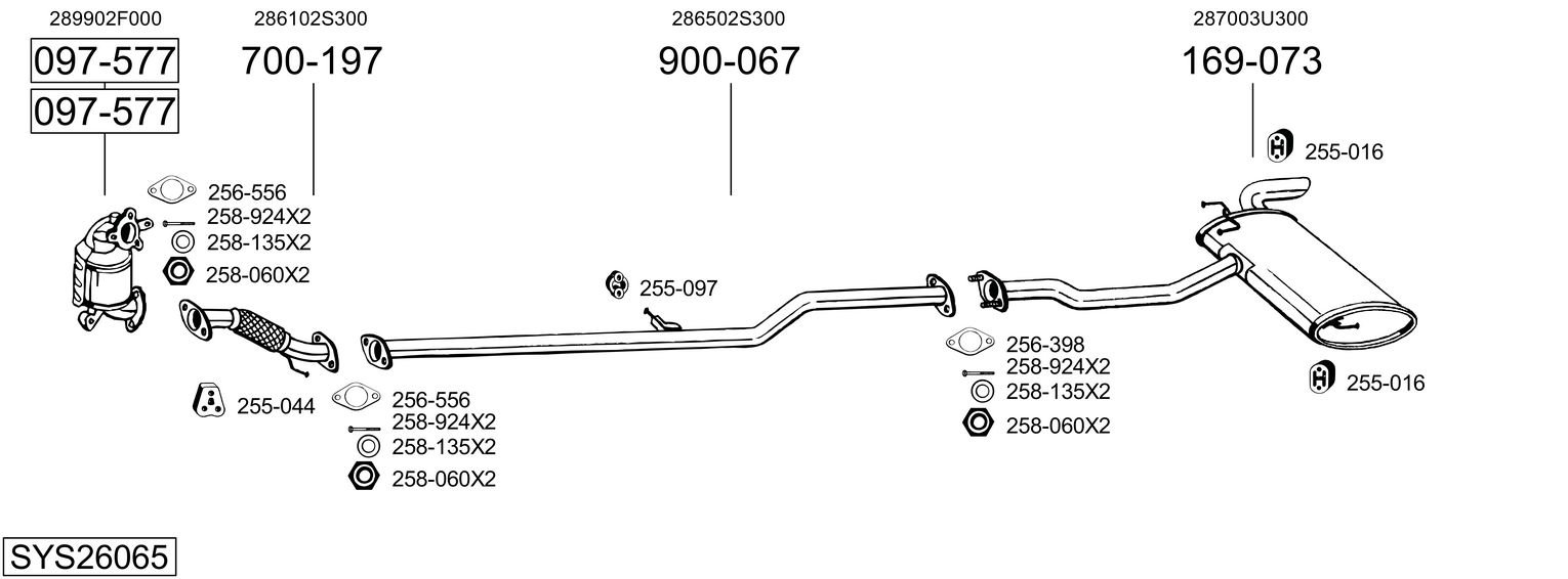 BOSAL SYS26065