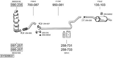 BOSAL SYS09837