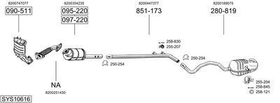 BOSAL SYS10616