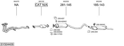 BOSAL SYS04409 BOSAL SYS04409