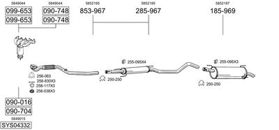 BOSAL SYS04332 BOSAL SYS04332