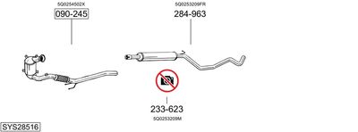 BOSAL SYS28516 BOSAL SYS28516