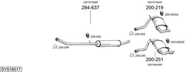 BOSAL SYS18017