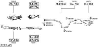BOSAL SYS12960 BOSAL SYS12960