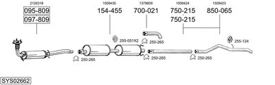 BOSAL SYS02662 BOSAL SYS02662