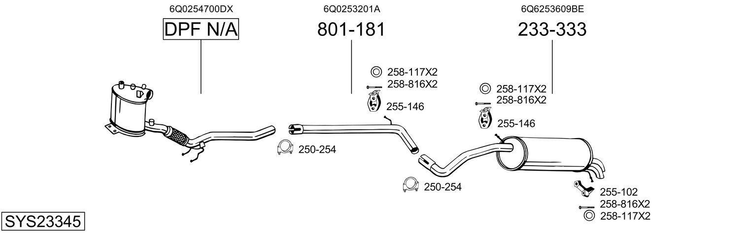 BOSAL SYS23345
