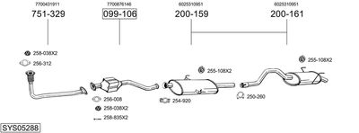 BOSAL SYS05288 BOSAL SYS05288