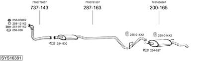 BOSAL SYS16381 BOSAL SYS16381
