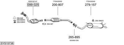 BOSAL SYS15738 BOSAL SYS15738
