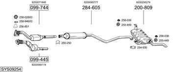 BOSAL SYS09254