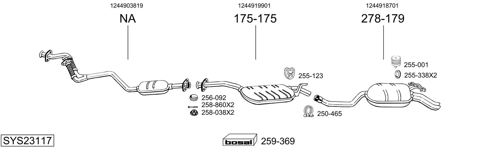 BOSAL SYS23117