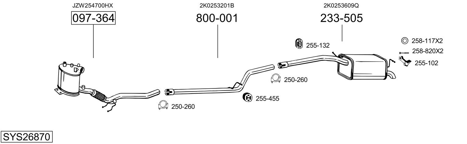 BOSAL SYS26870