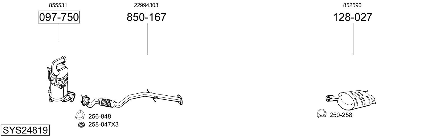 BOSAL SYS24819