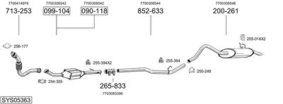 BOSAL SYS05363 BOSAL SYS05363