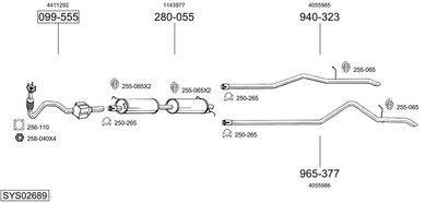 BOSAL SYS02689 BOSAL SYS02689