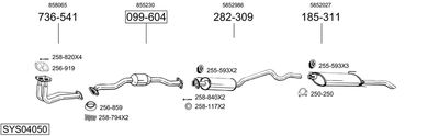 BOSAL SYS04050 BOSAL SYS04050