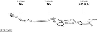 BOSAL SYS17032 BOSAL SYS17032