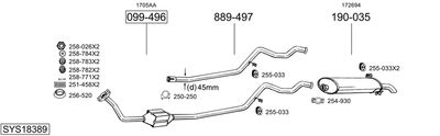 BOSAL SYS18389